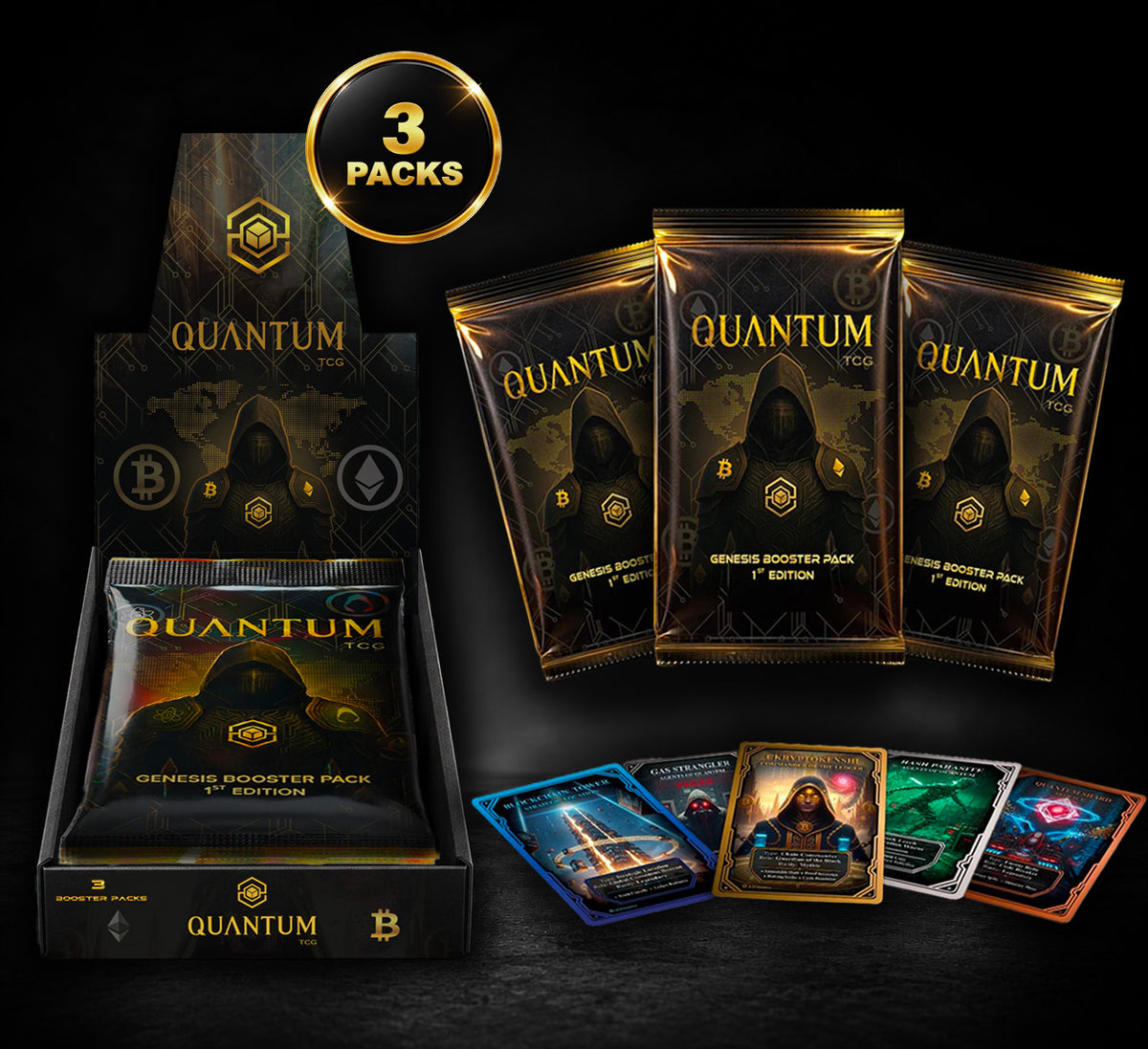 Genesis Limited  Edition - Collectible Trading Card - 3 Booster Pack